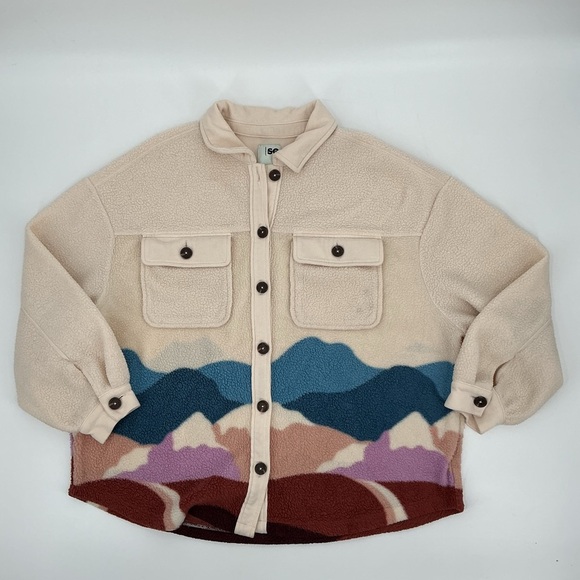 SO Jackets & Blazers - SO Cream Collar Fleece Shirt Jacket